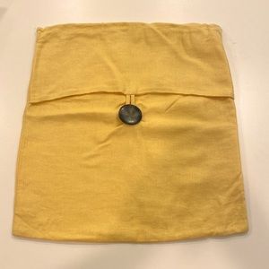 Pottery Barn Linen Throw Pillow Cover Case - Sunflower Yellow